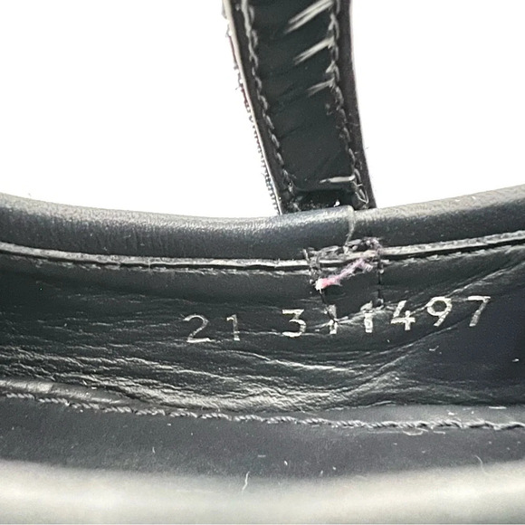 GUCCI | Baby Girl Mary Jane Ballet Flat Web Stripe Bow Navy Blue Leather US 5 - Picture 15 of 16